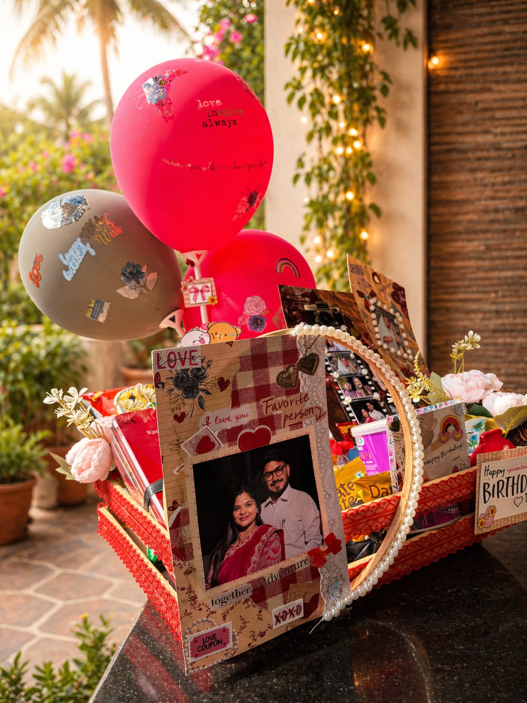 Personalised photo gift card detail