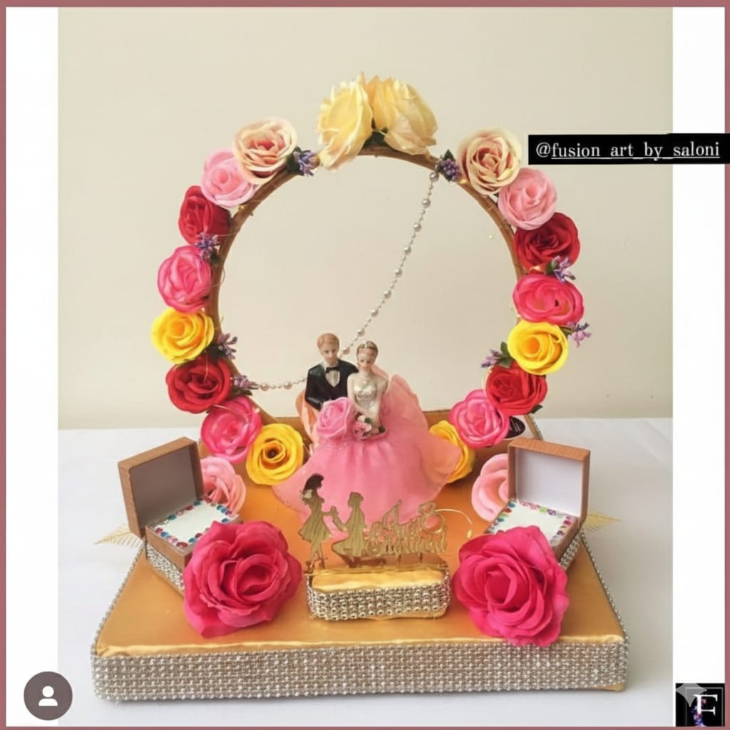 Handmade photo bouquet